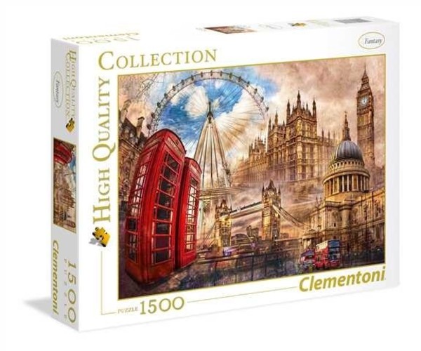 Puzzle Vintage Londyn 1500 elementów