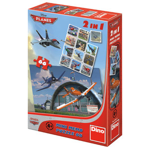 2 w 1 Puzzle + Memo Samoloty / Planes