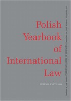 2016 Polish Yearbook of International Law vol. XXXVI