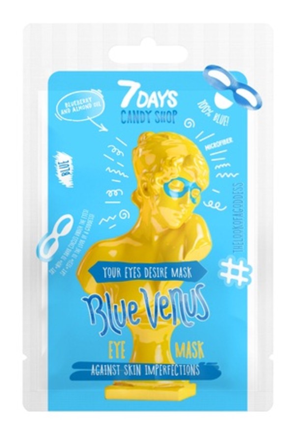 Candy Shop Blue Venus Maska do skóry wokół oczy usuwająca cienie