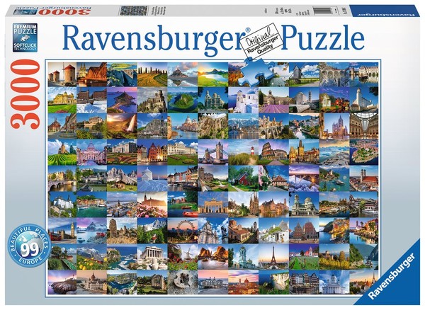 Puzzle 99 Widoków Europy 3000 elementów