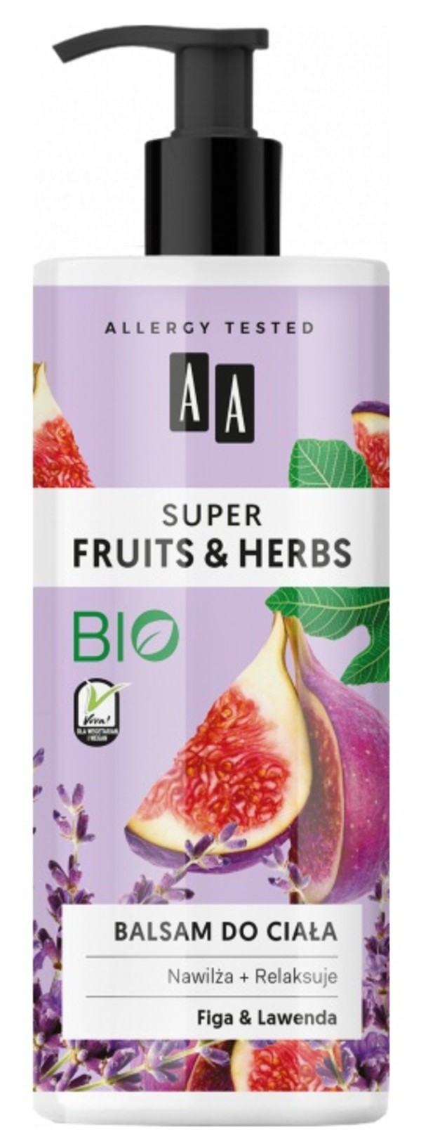 Super Fruits & Herbs Balsam do ciała nawiżająco-relaksujący Figa i Lawenda