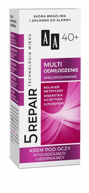 Technologia Wieku 5 Repair 40+ Multi Odmłodzenie Krem pod oczy wygładzająco-ujędrniający