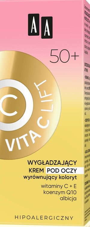 Vita C Lift 50+ Wygładzający Krem pod oczy wyrównujący koloryt