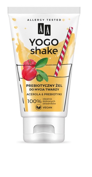 Yogo Shake Acerola & Prebiotyki Prebiotyczny żel do mycia twarzy