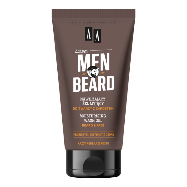 Men Beard Nawilżający żel myjący do twarzy z zarostem