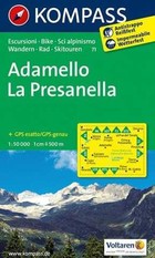 Adamello - La Presanella Mapa turystyczna Skala: 1:50 000
