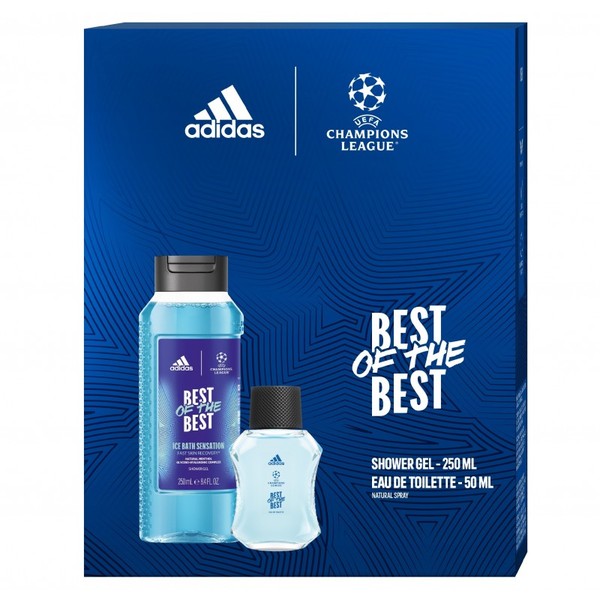 adidas uefa champions league best of the best woda toaletowa 50 ml   zestaw