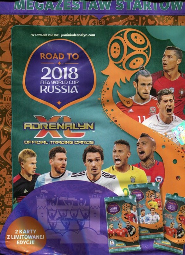 Karty FIFA - Adrenalyn XL Road to World Cup Russia Megazestaw startowy 2018