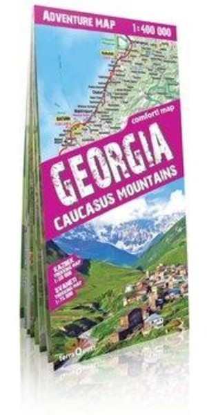 Gruzja Mapa turystyczna Skala 1:400 000