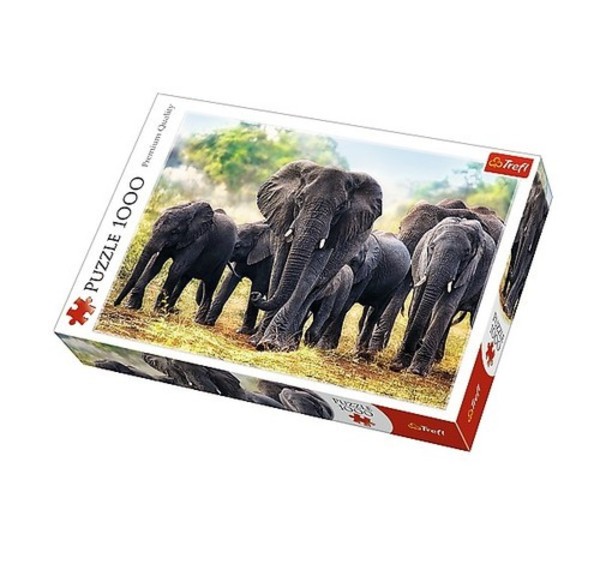 Puzzle Afrykańskie słonie 1000 elementów