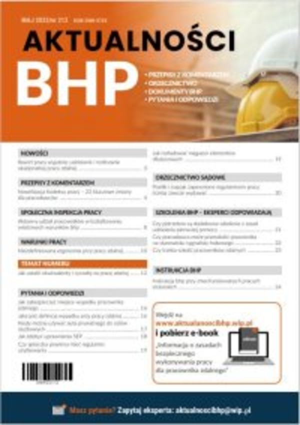 Aktualności BHP. Maj 2023/212 - mobi, pdf