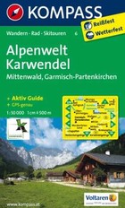 Alpenwelt Karwendel Guide Map/ Alpy mapa turystyczna Skala 1:50 000