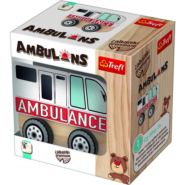 Zabawka drewniana Ambulans