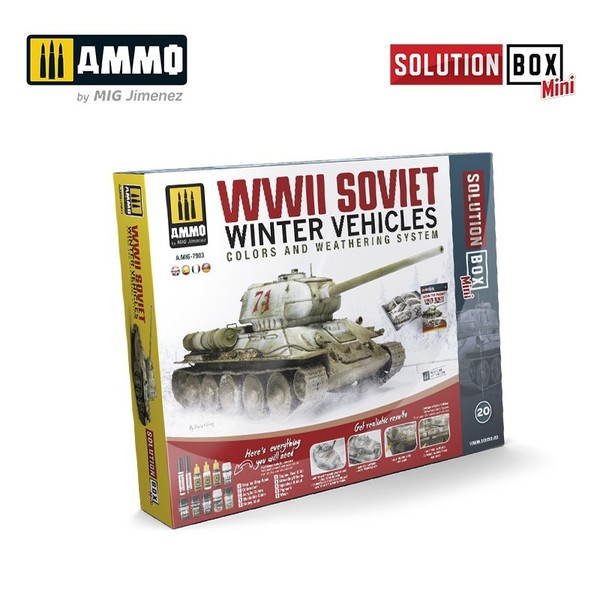Solution Box Mini 20 - WWII Soviet Winter Vehicles - Colors and Weathering System