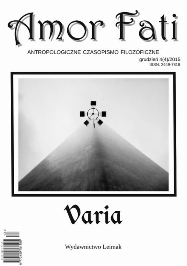 Amor Fati 4(4)/2015 – Varia - pdf