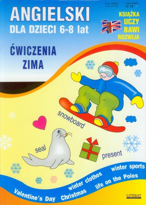 Angielski dla dzieci 6-8 lat Ćwiczenia jesień + Ćwiczenia zima. Pakiet z płytą CD