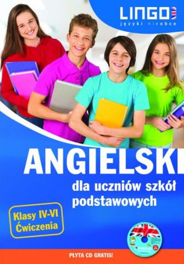 Angielski dla uczniów szkół podstawowych klasy 4-6 ćwiczenia + CD