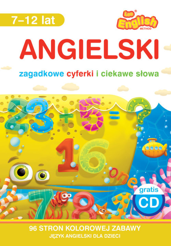 Angielski Zagadkowe cyferki i ciekawe słowa 7-12 lat Książka + CD