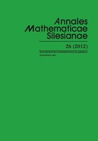 Annales Mathematicae Silesianae. T. 26 (2012) - pdf