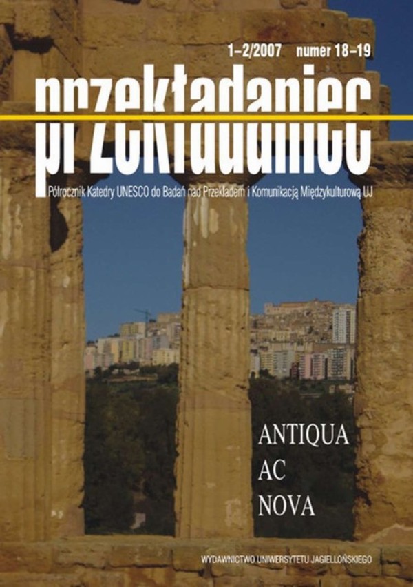 Antiqua ac nova. Przekładaniec nr 18-19 - pdf