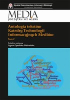 Okładka:Antologia tekstów Katedry Technologii Informacyjnych Mediów 