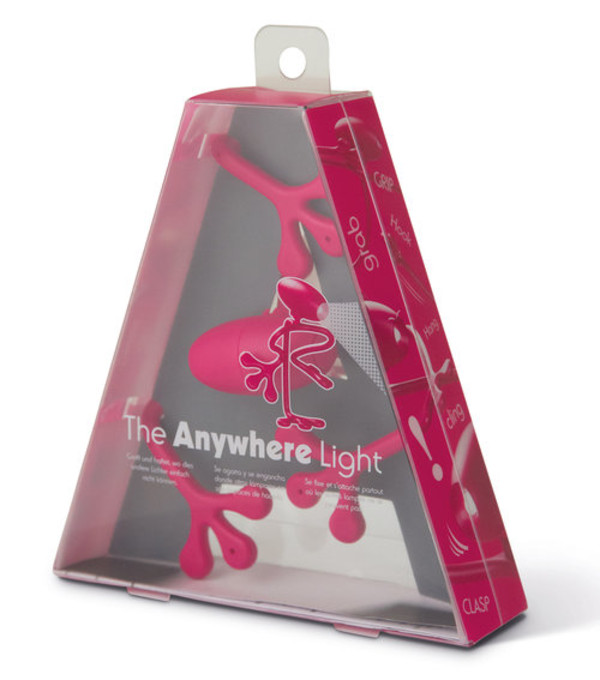 Anywhere Light - lampka do książki - różowa