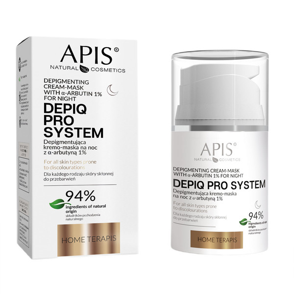Depiq Pro System Depigmentująca Kremo-maska na noc z a-arbutyną 10%