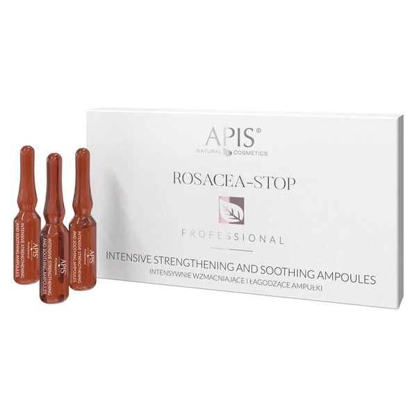 Rosacea-Stop Intensive Strengthening And Soothing Ampoules intensywnie wzmacniające i łagodzące ampułki na bazie hydrolatu z róży damasceńskiej