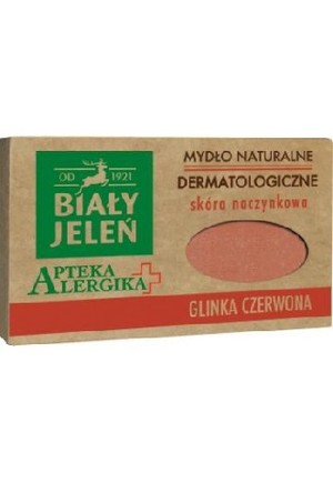 Apteka Alergika Mydło naturalne Glinka Czerwona - skóra naczynkowa