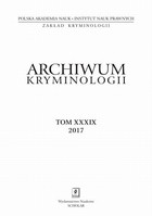 Archiwum Kryminologii, tom XXXIX 2017