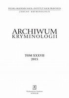 Archiwum Kryminologii, tom XXXVII 2015 - Lidia Mazowiecka: Indywidualna ocena szczególnych potrzeb ofiary: europejskie standardy a regulacje polskie