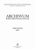 Archiwum Kryminologii, tom XXXVII 2015 - Lucyna Kirwil: Doświadczanie agresji przez policjantów i wzorce ich reakcji emocjonalnych na okrucieństwo