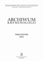 Archiwum Kryminologii, tom XXXVIII 2016 - pdf
