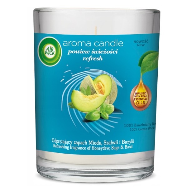 Aroma Candle Refresh Powiew świeżości świeca zapachowa