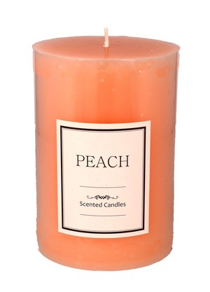 Glass Peach Świeca zapachowa- walec średni