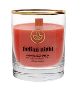 Indian Night Świeca zapachowa z drewnianym knotem
