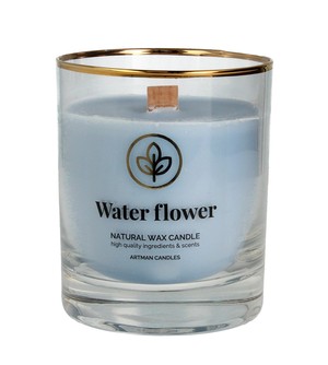 Water Flower Świeca zapachowa z drewnianym knotem