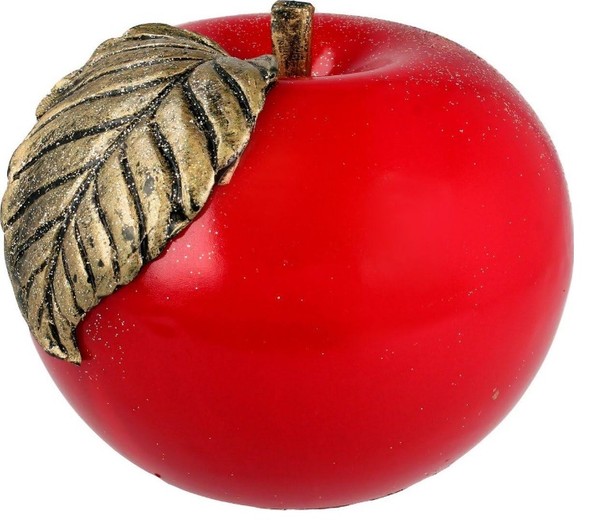 Jabłko Świeca ozdobna czerwona- kula mała