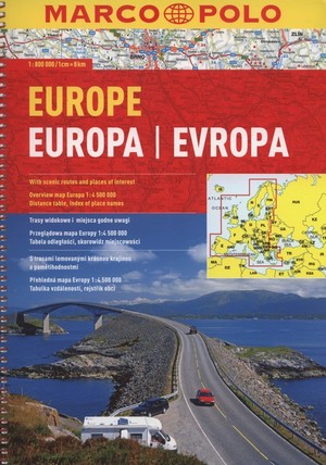 Atlas drogowy. Europa Skala 1:800 000