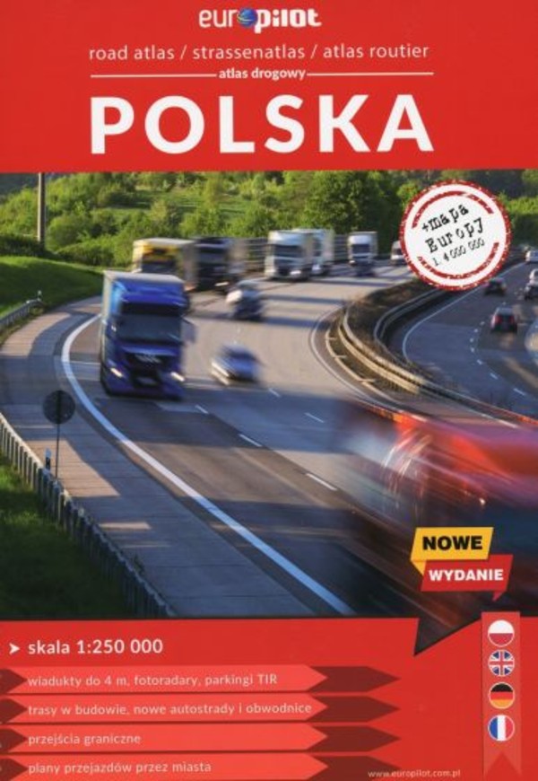 Atlas drogowy Polska Skala 1:250 000