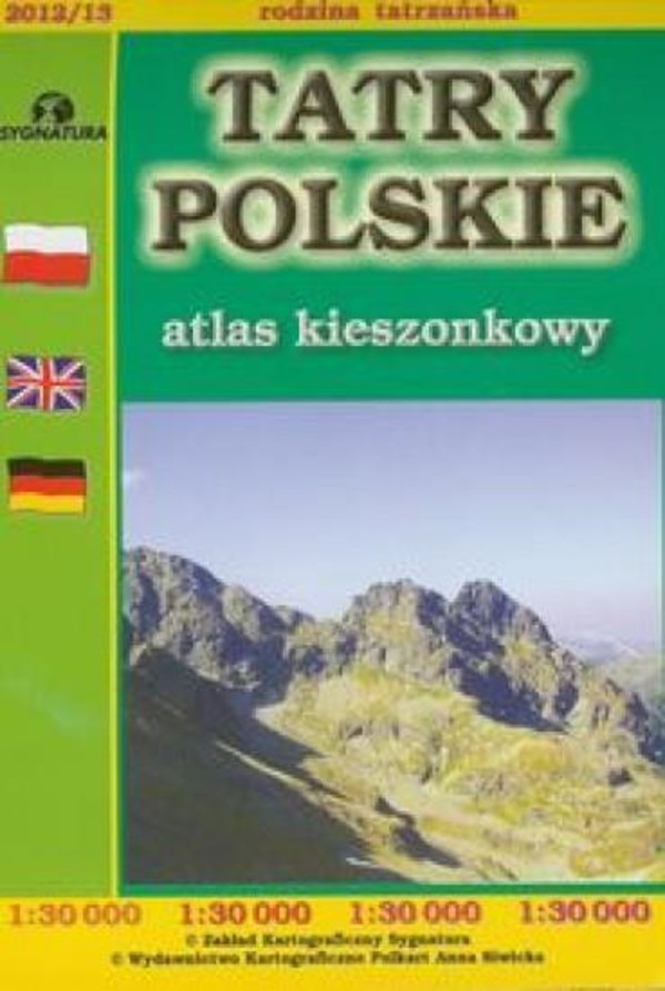 Atlas kieszonkowy. Tatry Polskie Skala 1:30 000