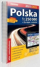 Atlas samochodowy Polska 2020/2021 Skala: 1:250 000