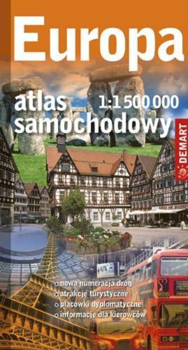 Atlas samochodowy. Europa Skala 1:1 500 000