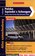 Atlas samochodowy. Polska, Sąsiedzi z Schengen. Skala 1:550 000