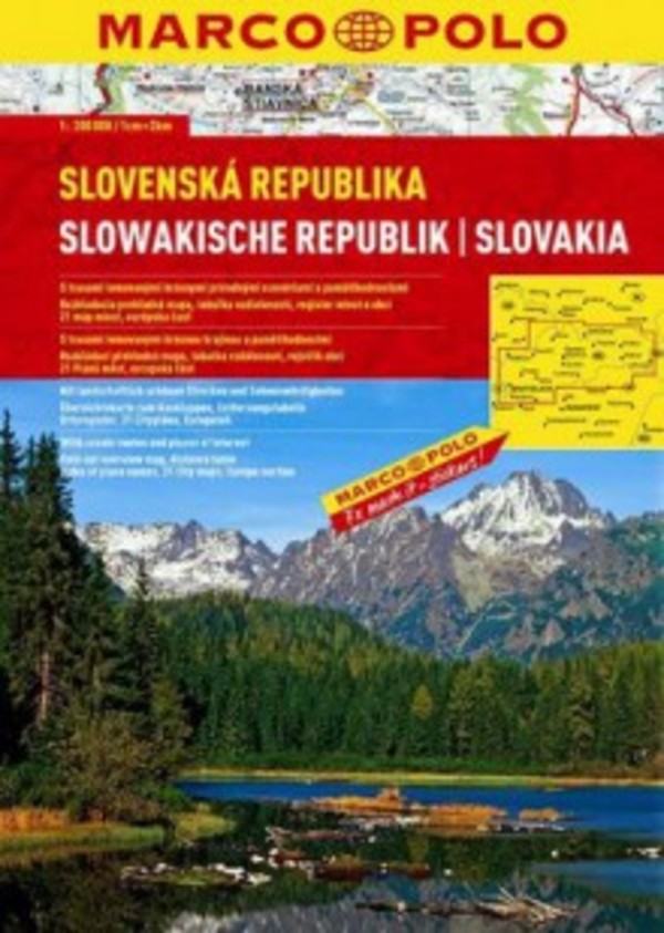 Słowacja. Atlas samochodowy Skala: 1:200 000