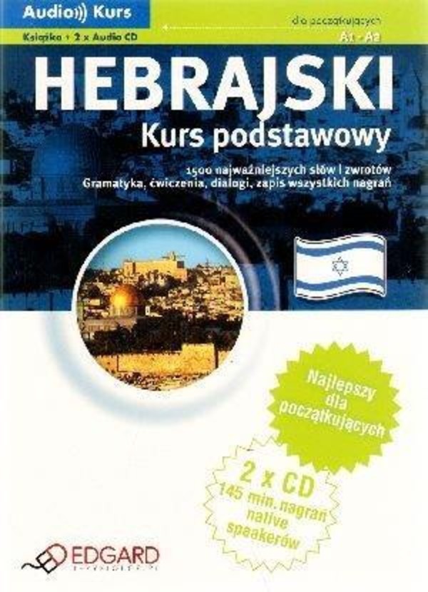 Audio kurs: Hebrajski Kurs podstawowy dla początkujących (książka + CD)