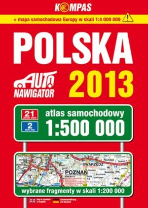Auto Nawigator Polska 2013. Atlas samochodowy 1:500 000
