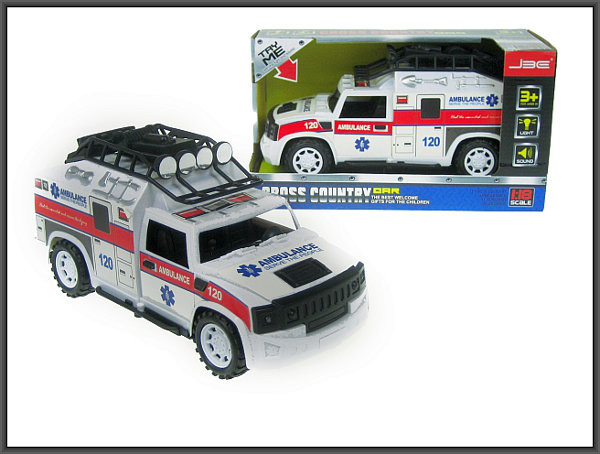 Auto terenowe Karetka ambulans 25 cm