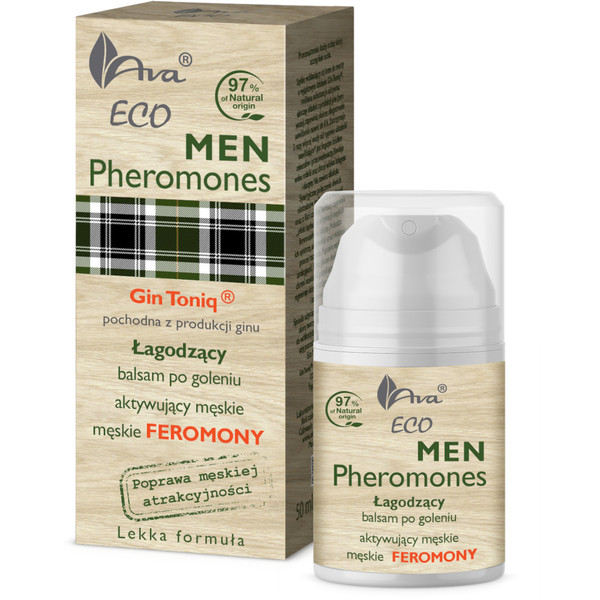 Eco Men Pheromonoes Łagodzący balsam po goleniu aktywujący męskie feromony